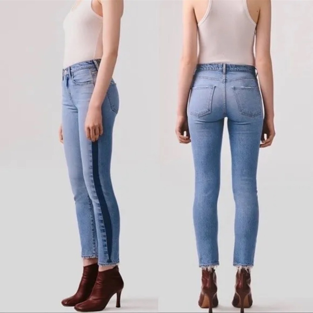AGOLDE Swerve Toni Mid Rise Light Blue Wash Jeans Size 26